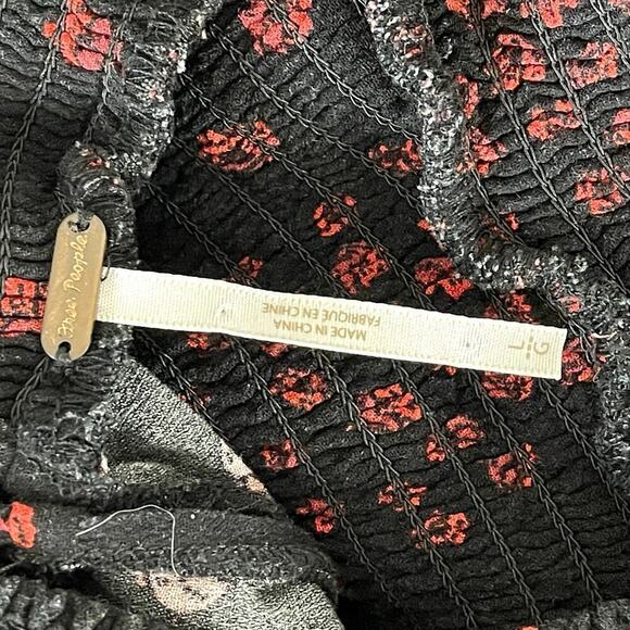 FREE PEOPLE FLOWER'S IN HER HAIR TUNIC TOP SIZE L - Picture 9 of 10